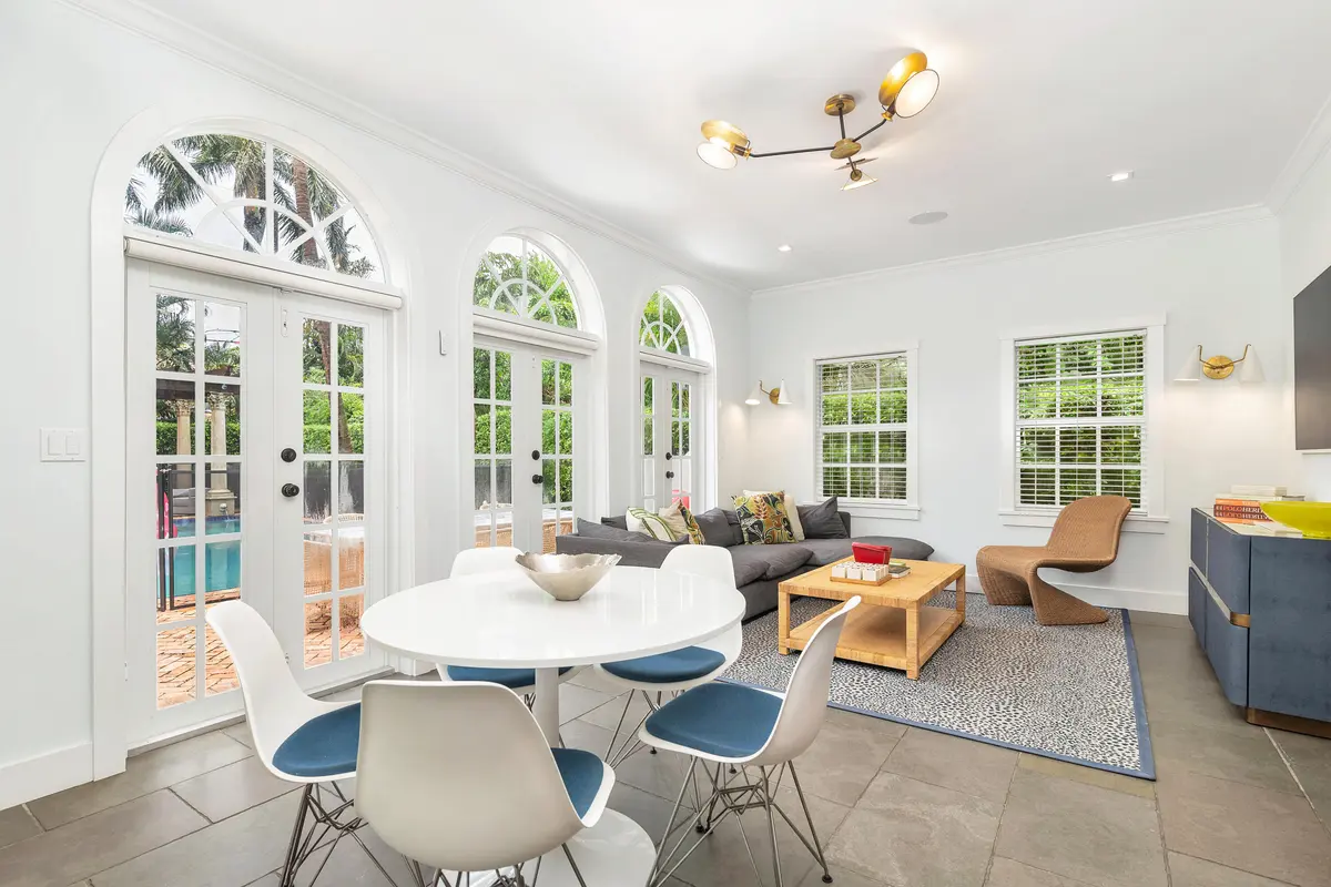 Sun room at 231 Sunset Road, West Palm Beach