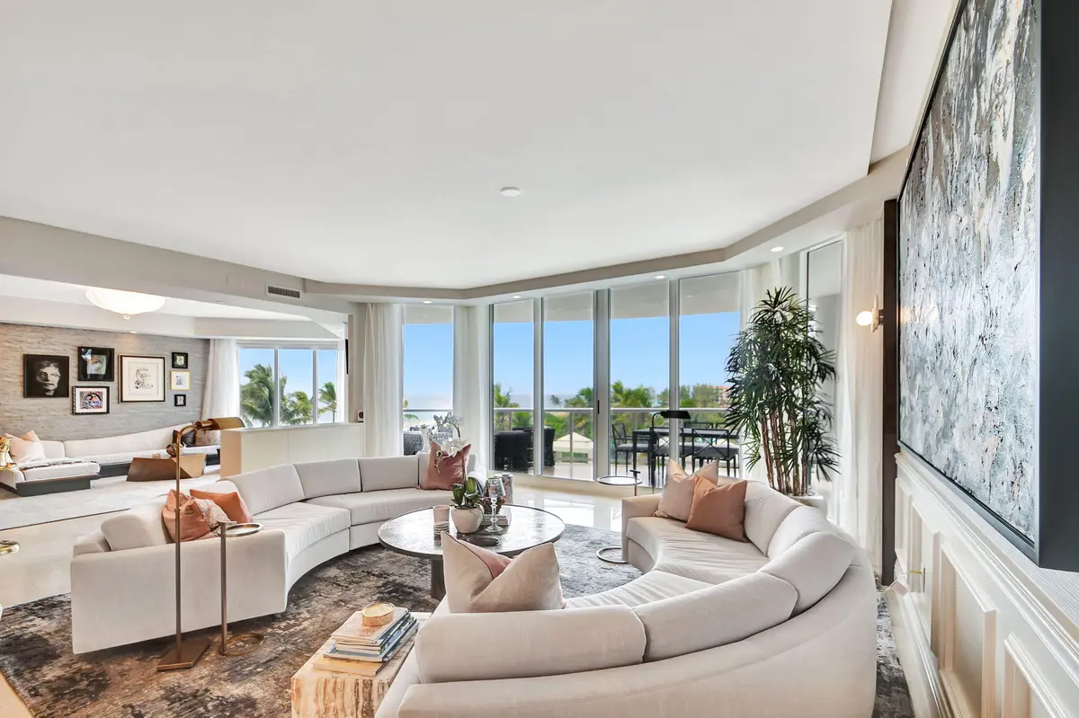 Living room at 2700 N Ocean Drive 304a, Singer Island