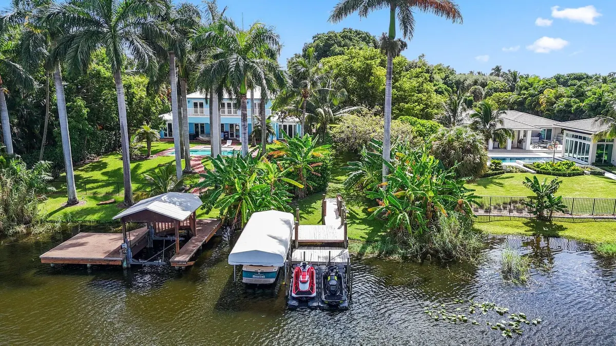 Private Dock at 920 Hibiscus Lane, Delray Beach