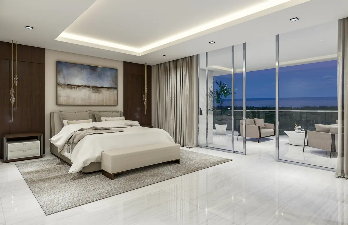 The Residences_Unit A_Bedroom at 105 E Camino Real 912, Boca Raton