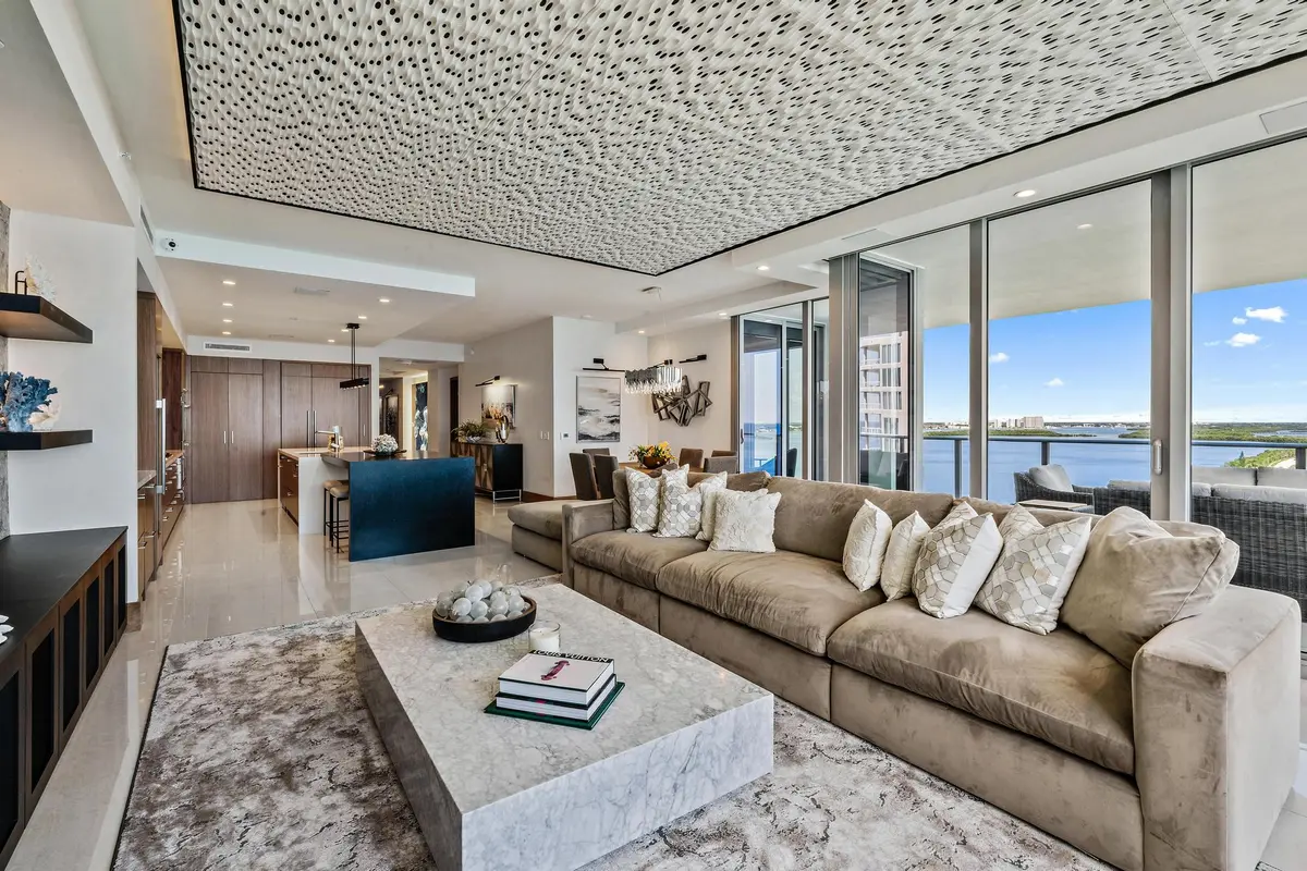 Great Room~Living Area at 5000 N Ocean Drive 1601, Singer Island