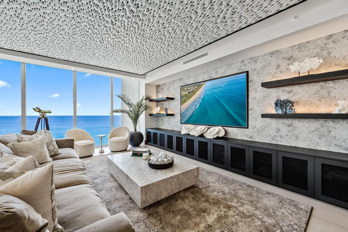 Great Room~Living Area at 5000 N Ocean Drive 1601, Singer Island