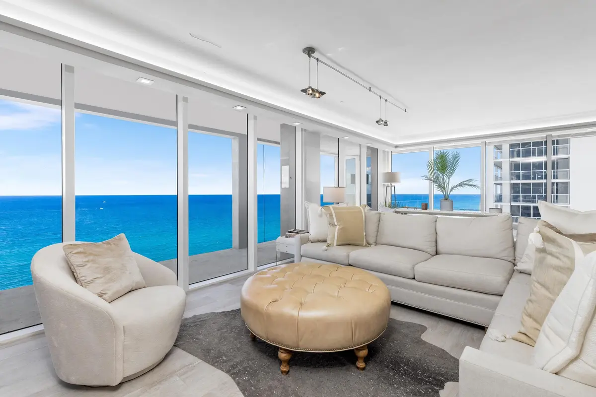 Living Room at 2800 S Ocean Boulevard 18-F, Boca Raton