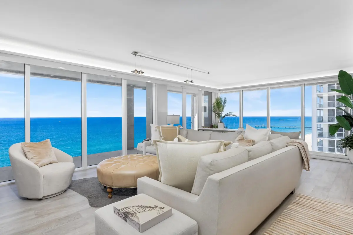 Living Room at 2800 S Ocean Boulevard 18-F, Boca Raton