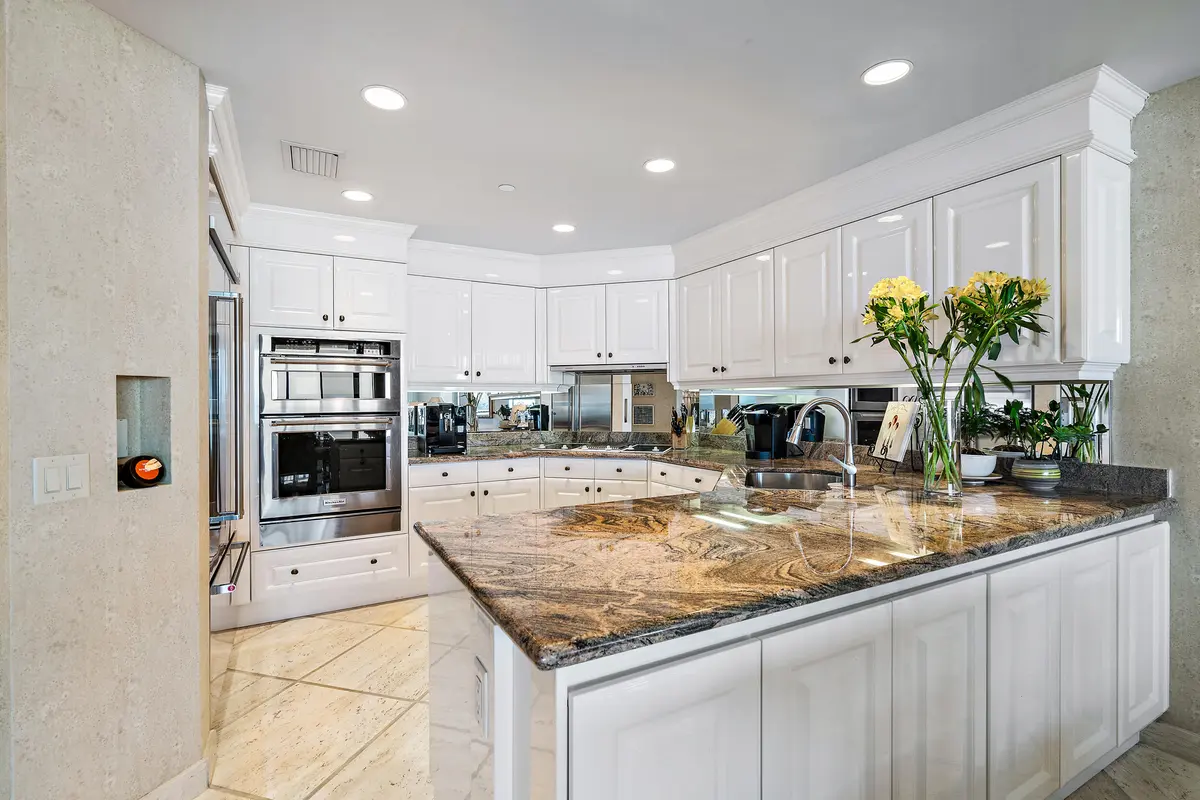 Kitchen at 800 Ocean Drive 1004, Juno Beach