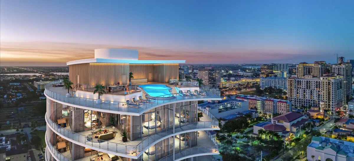 Penthouse Exterior Rendering at 1333 S Flagler Drive Penthouse, West Palm Beach