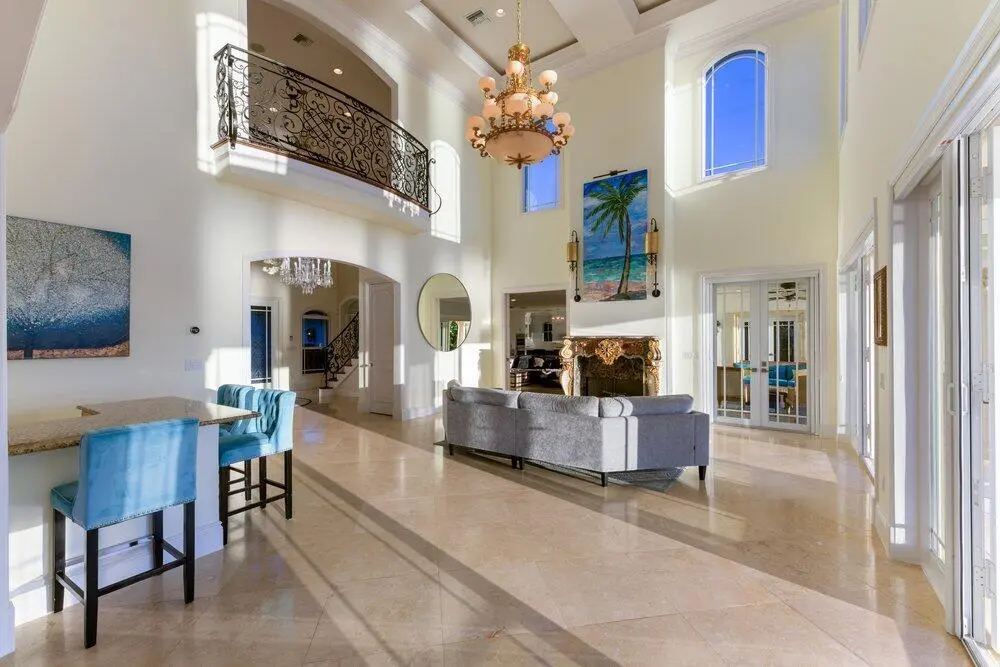 Sunrise in the living room at 7-9 Duke Drive, Lake Worth Beach