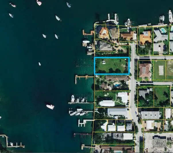 2715 Lake Dr aerial view of lot zoom at 2715 Lake Drive, Riviera Beach