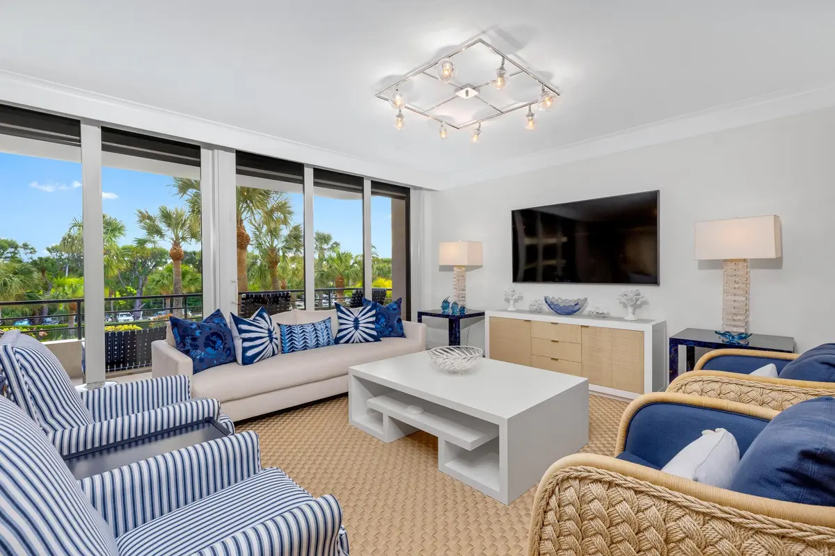 Living Room at 120 Sunset Avenue 3a, Palm Beach