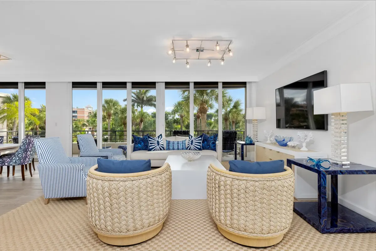 Living Room at 120 Sunset Avenue 3a, Palm Beach