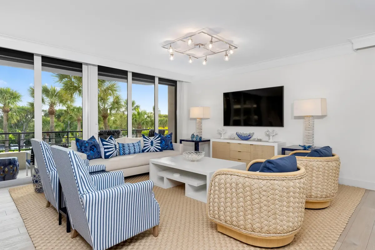 Living Room at 120 Sunset Avenue 3a, Palm Beach