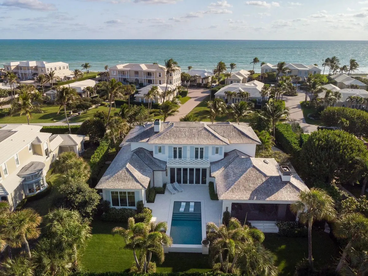 Aerial Back at 11329 Turtle Beach Road, North Palm Beach