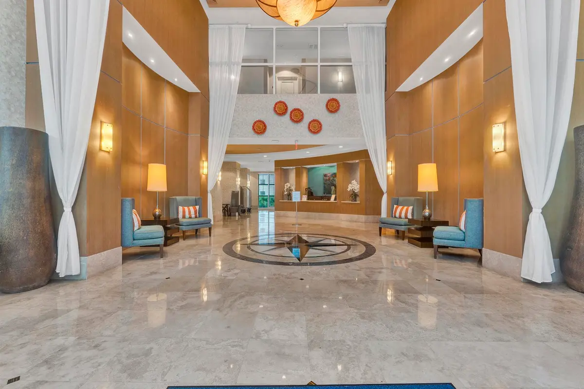 Building entrance at 1945 S Ocean Drive 702, Hallandale Beach