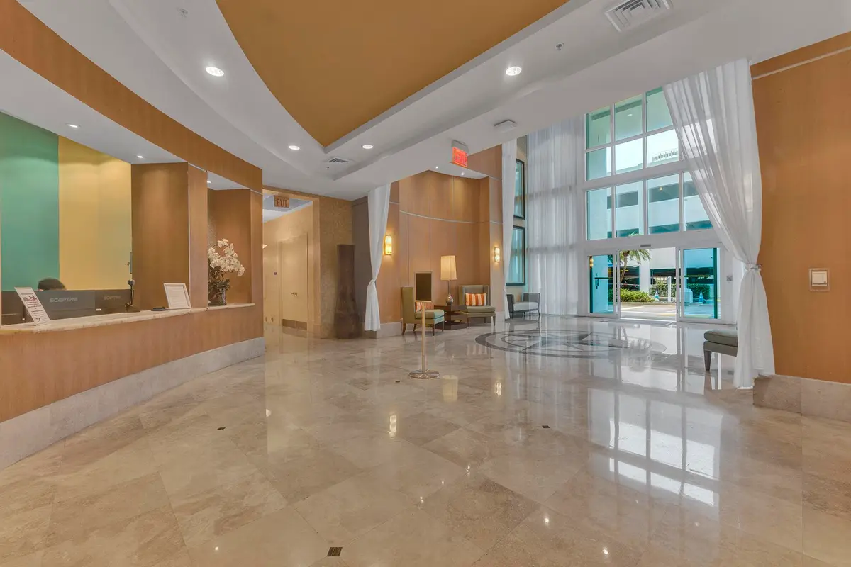 Building entrance at 1945 S Ocean Drive 702, Hallandale Beach