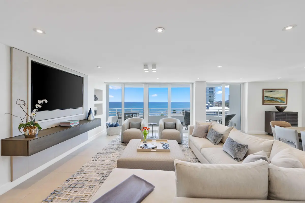 Living Room at 3407 S Ocean Boulevard 8c, Highland Beach