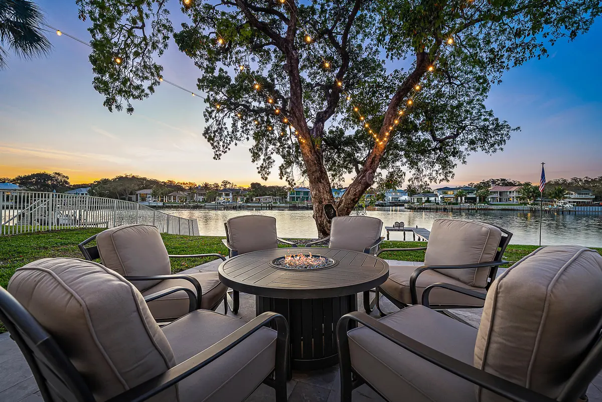 Sunset View from Patio at 2177 Radnor Court, North Palm Beach