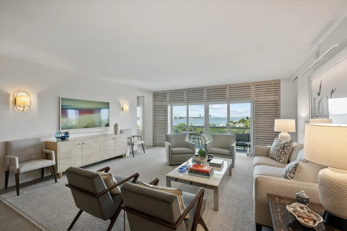 Living Room at 250 Bradley Place Ph 707, Palm Beach