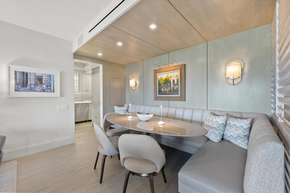 Dining Area at 250 Bradley Place Ph 707, Palm Beach
