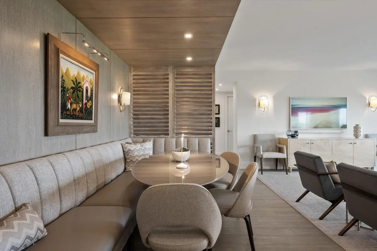 Dining Area at 250 Bradley Place Ph 707, Palm Beach