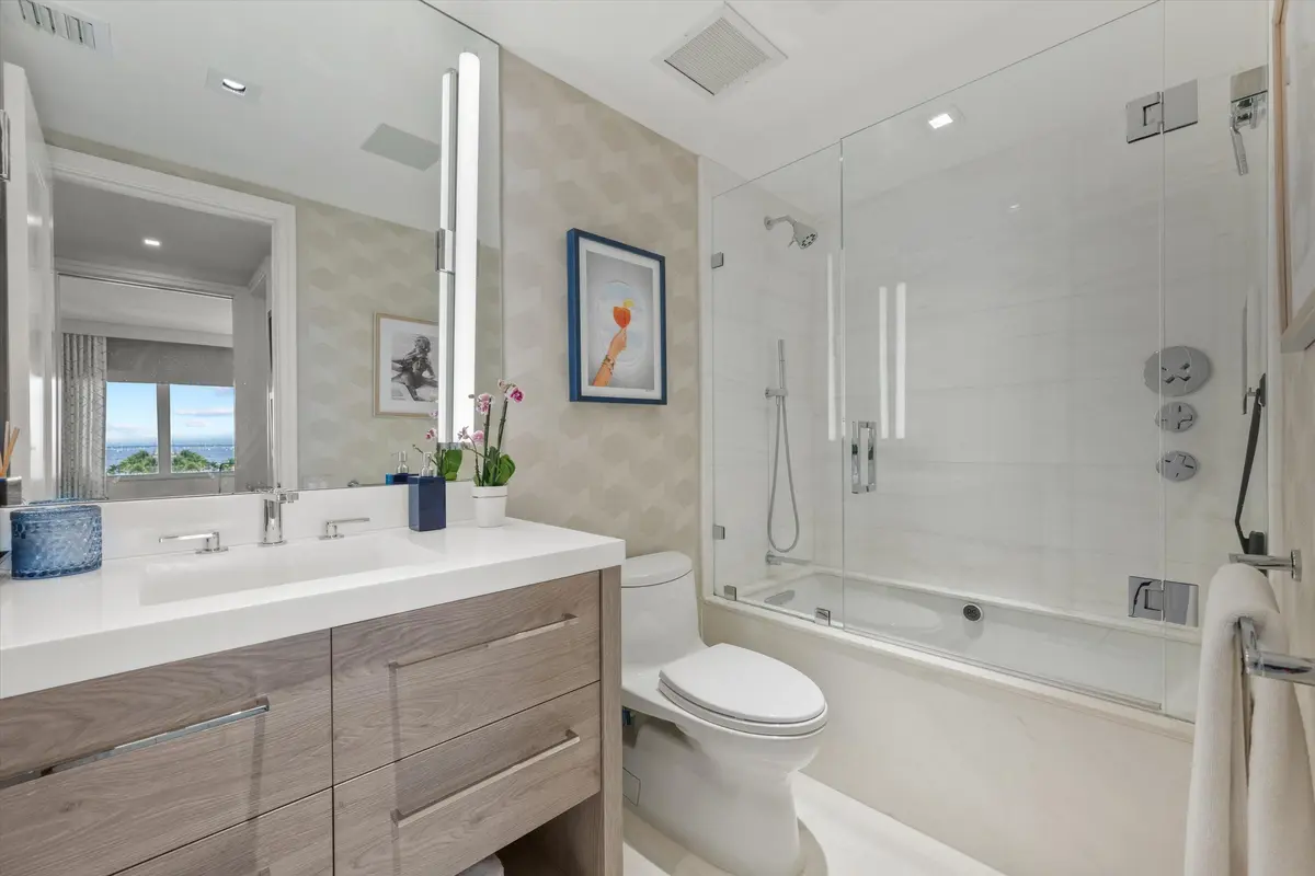 Guest Bathroom at 250 Bradley Place Ph 707, Palm Beach