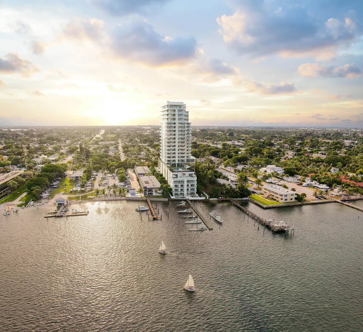 ALBA_BUILDING_GOLDEN_HOUR_AERIAL_08_Web at 4714 N Flagler Drive Th-C-301, West Palm Beach