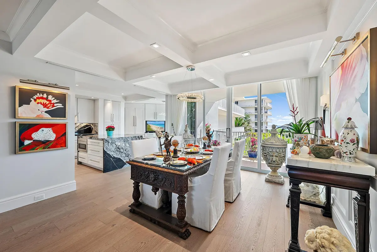 Dining Room at 2500 S Ocean Boulevard 1 D 2, Palm Beach