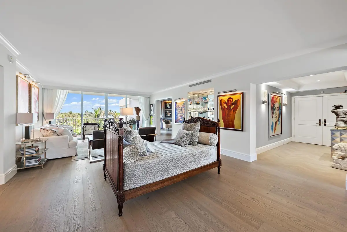 Living Room at 2500 S Ocean Boulevard 1 D 2, Palm Beach