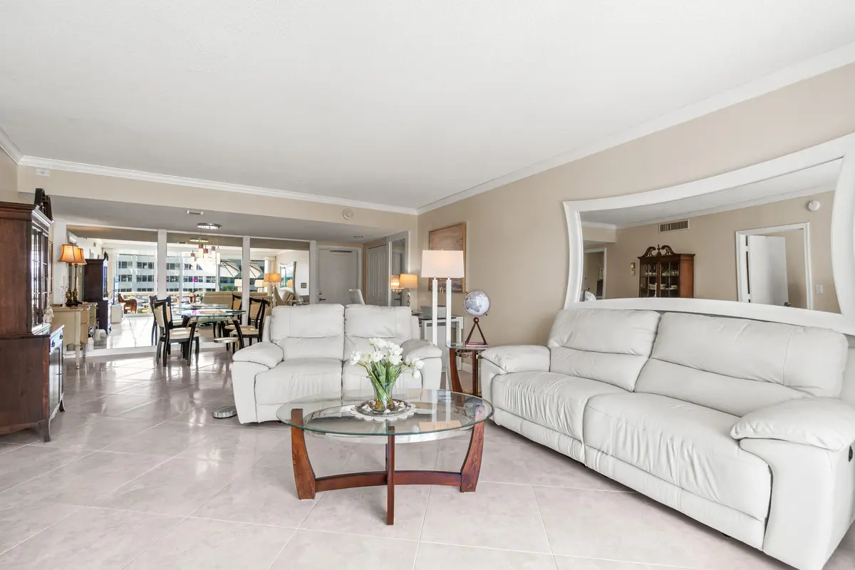 Living Room at 2760 S Ocean Boulevard 313, Palm Beach