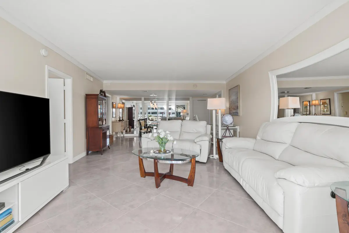 Living Room at 2760 S Ocean Boulevard 313, Palm Beach
