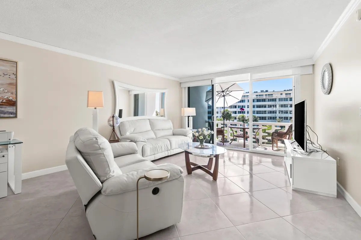 Living Room at 2760 S Ocean Boulevard 313, Palm Beach