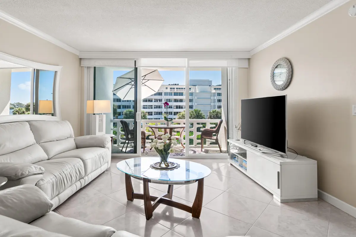 Living Room at 2760 S Ocean Boulevard 313, Palm Beach