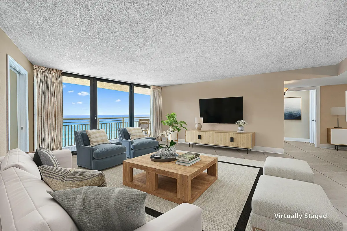 Main Living Area at 3000 N Ocean Drive 19e, Singer Island