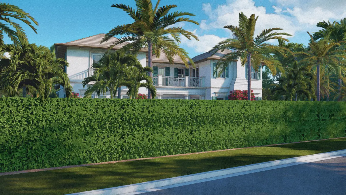Exterior Rendering at 1421 N Lake Way, Palm Beach