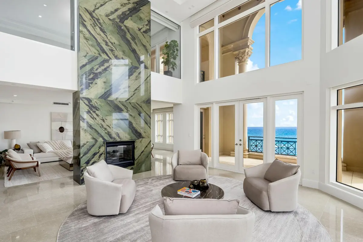 Great room at 2500 S Ocean Boulevard 903, Boca Raton