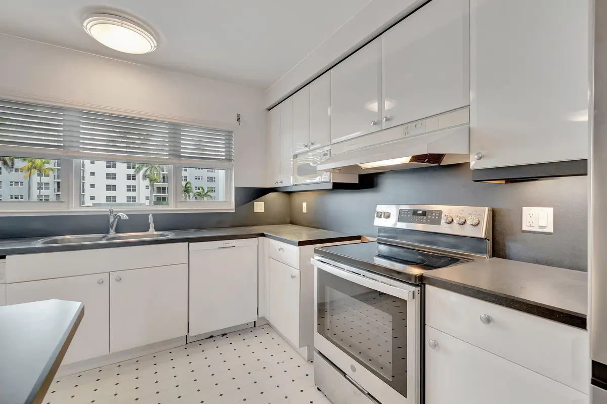 Kitchen with Sunlight at 220 Macfarlane Drive S-203, Delray Beach