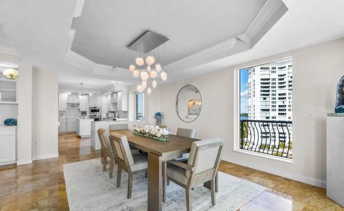 Dinning room at 5150 N Ocean Drive 1001, Singer Island