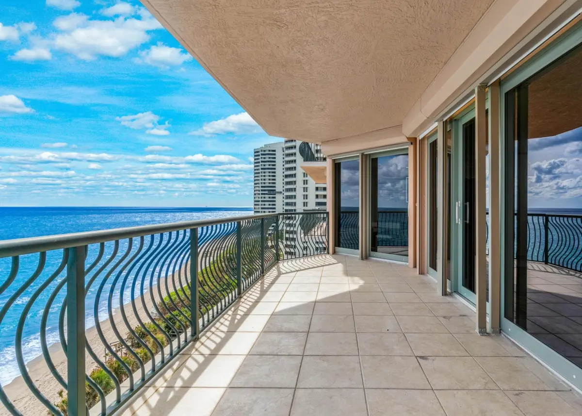 ocean front balcony at 5150 N Ocean Drive 1001, Singer Island