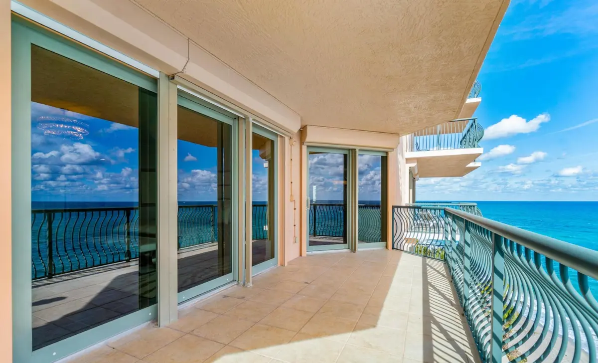 Masterbedroom Ocean view balcony at 5150 N Ocean Drive 1001, Singer Island