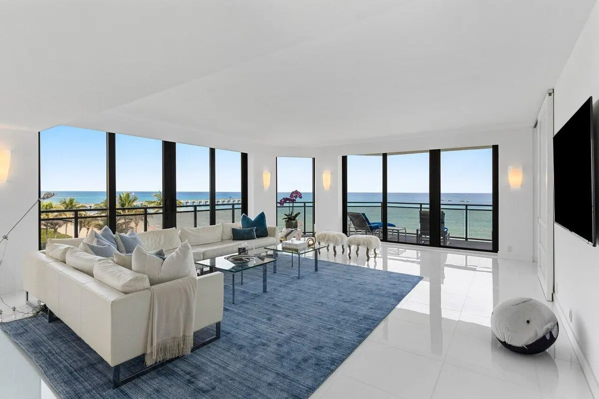 Living Room Views at 3100 S Ocean 504 N Boulevard 504n, Palm Beach