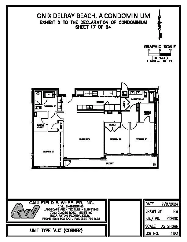 Floor Plan - AVENTURA - CORNER Copy at 318 SE 5th Avenue A 301, Delray Beach