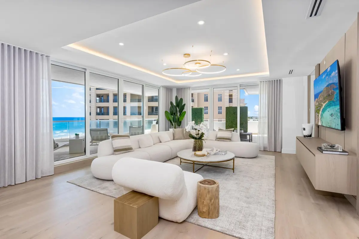 Living Area at 2494 S Ocean Boulevard C-5, Boca Raton