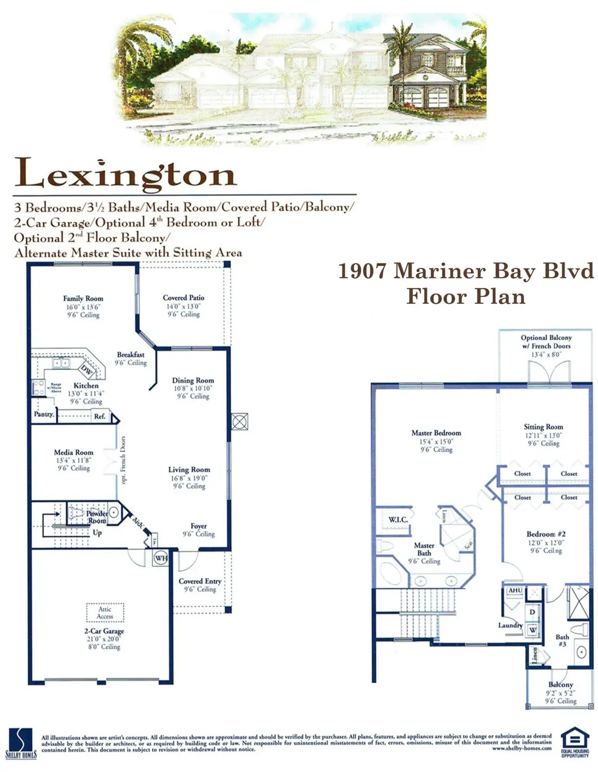 1907 Lexington 2 BR Floor Plan at 1907 Mariner Bay Boulevard, Fort Pierce