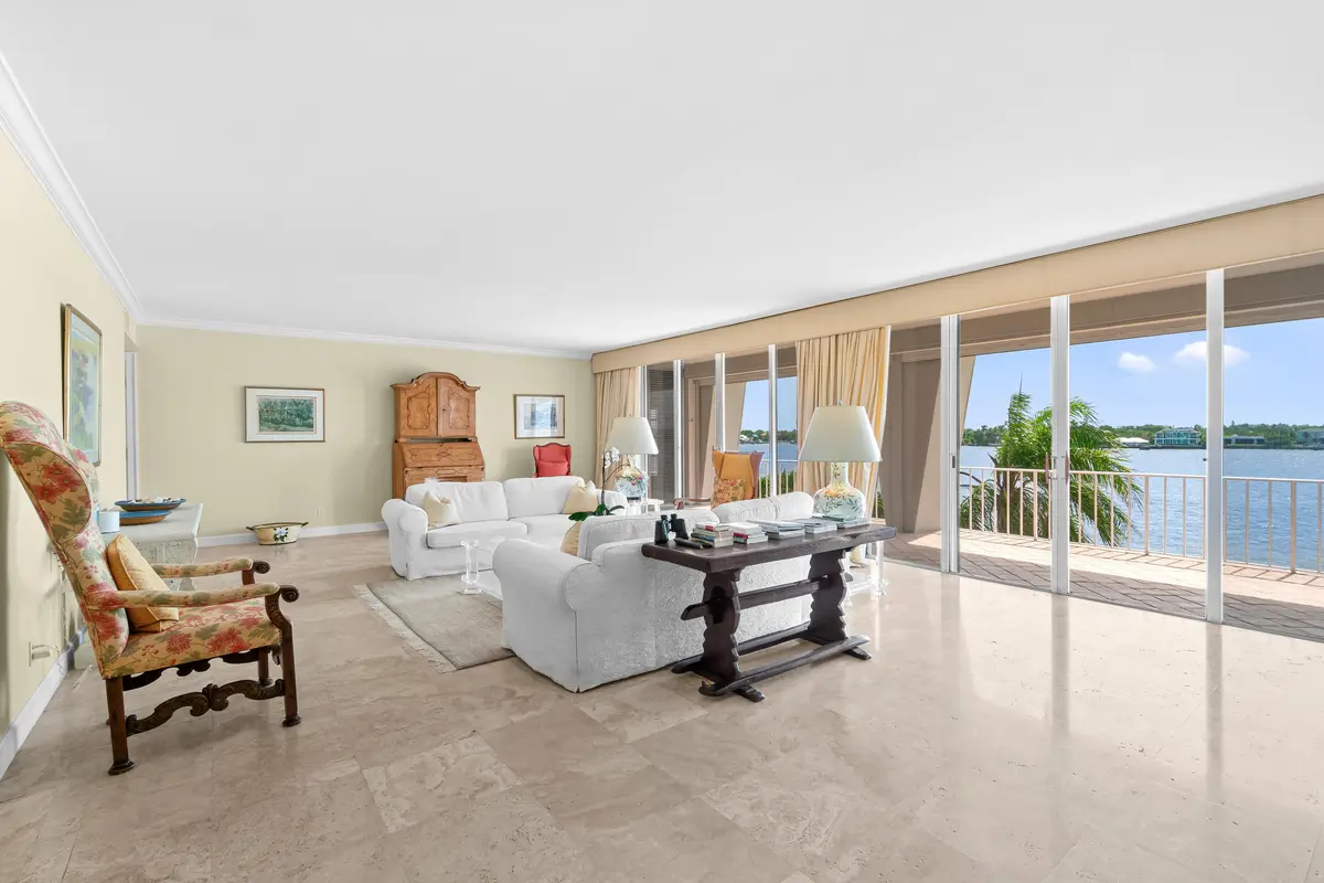 living room at 2160 Ibis Isle Road 9, Palm Beach