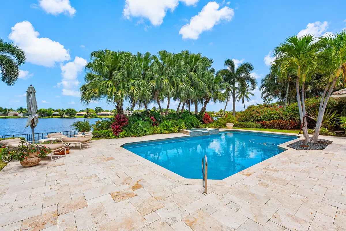 Oversized Patio with Lake Views at 17582 Bocaire Way, Boca Raton