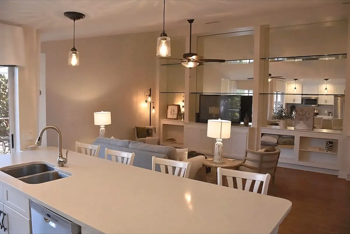 Kitchen/Livin Room at 1101 Sun Terrace Court, Palm Beach Gardens