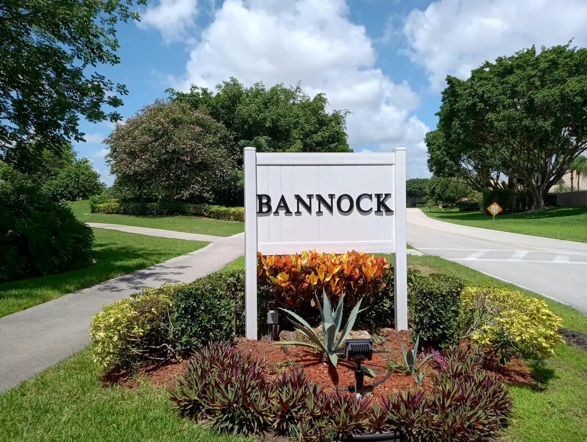 Bannock sign at 11247 Bannock Avenue, Boynton Beach