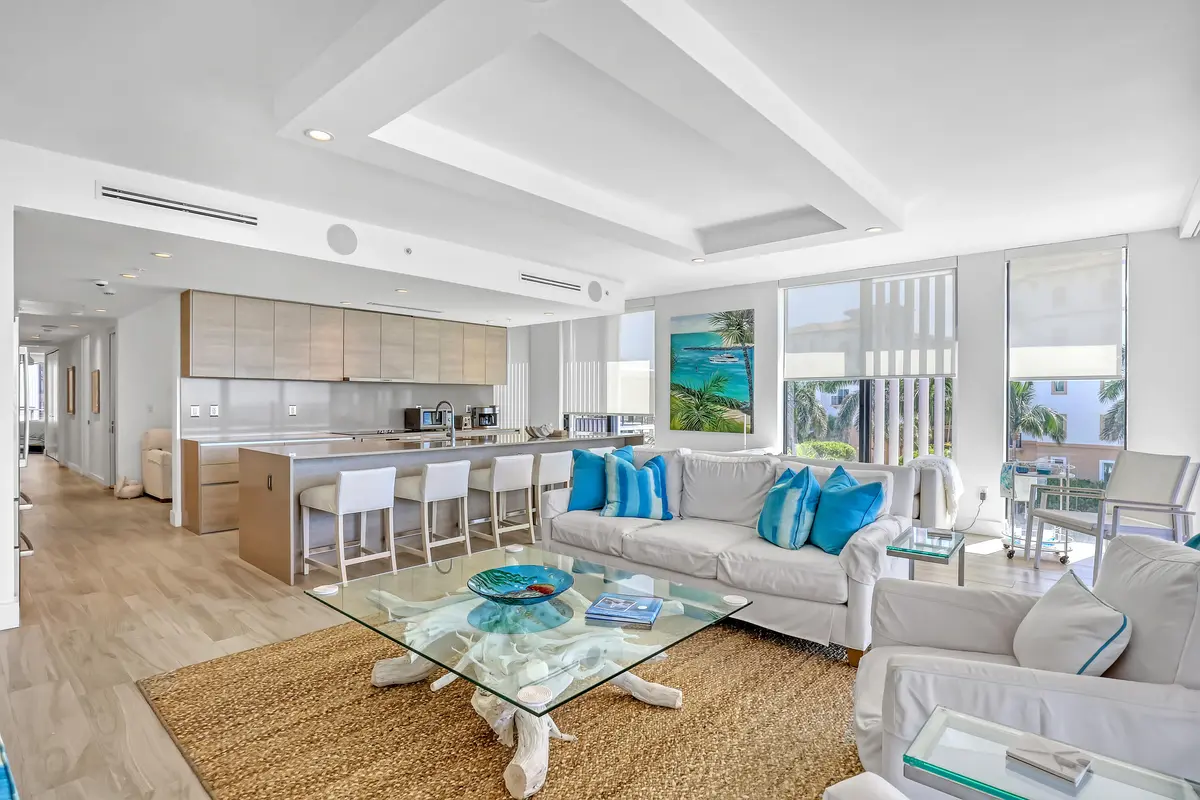 Spacious open living area at 106 Inlet Way 305, Palm Beach Shores