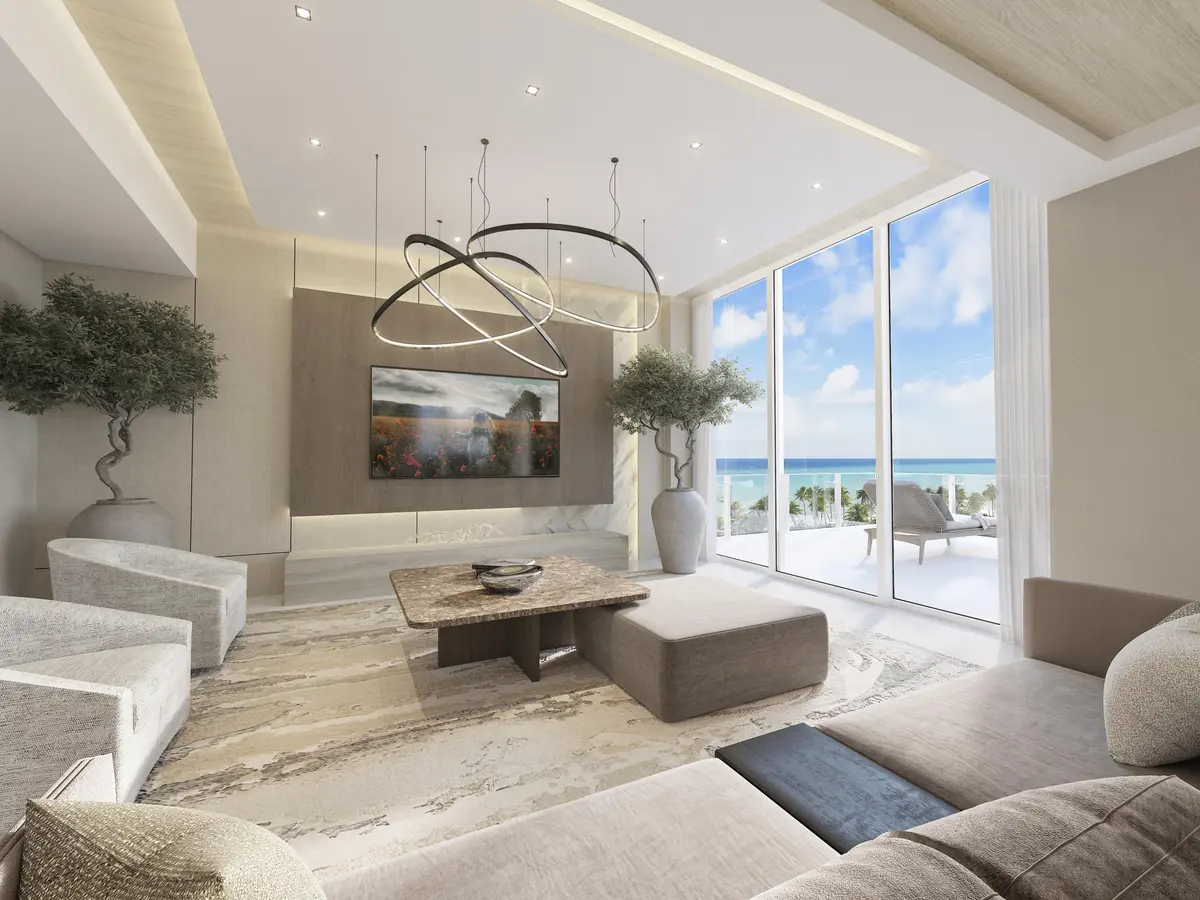 Furnished Living Area at 305 Briny Avenue Ph 801, Pompano Beach