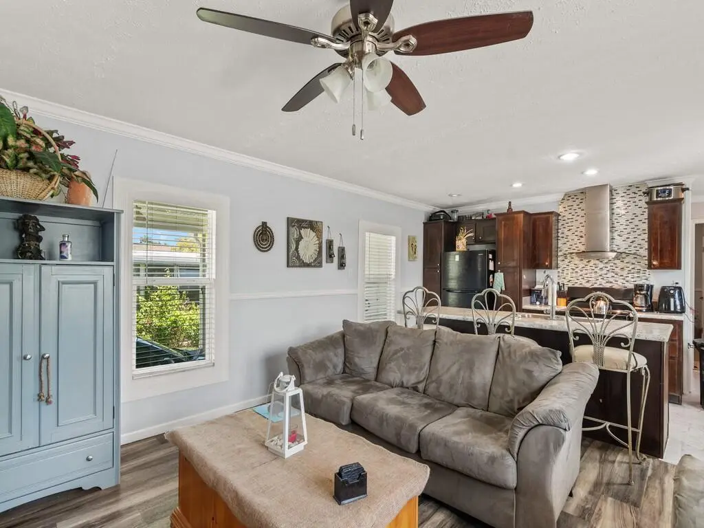 Living Room and Kitchen at 309 Mockingbird Avenue, Fort Pierce