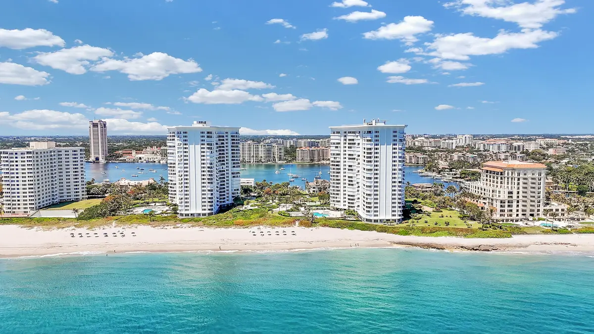 Aerial View at 500 S Ocean Boulevard 1704, Boca Raton